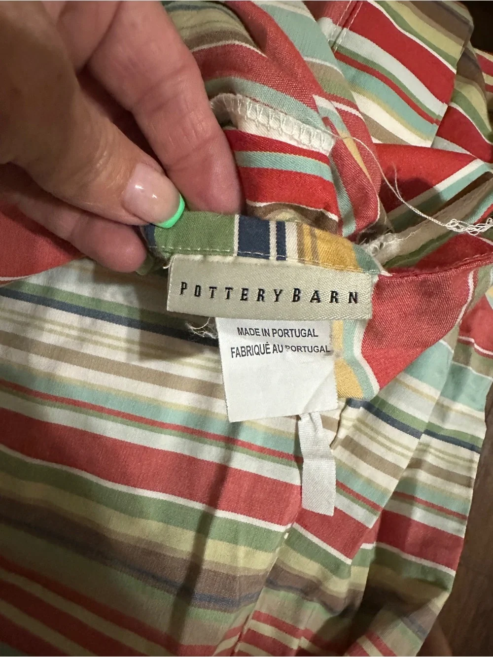 Pottery Barn bright multicolor